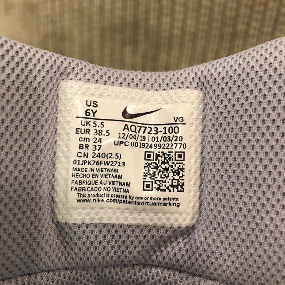 Nike Force FastFlex White Velcro Sports Cleat Size 6 - Picture 15 of 15